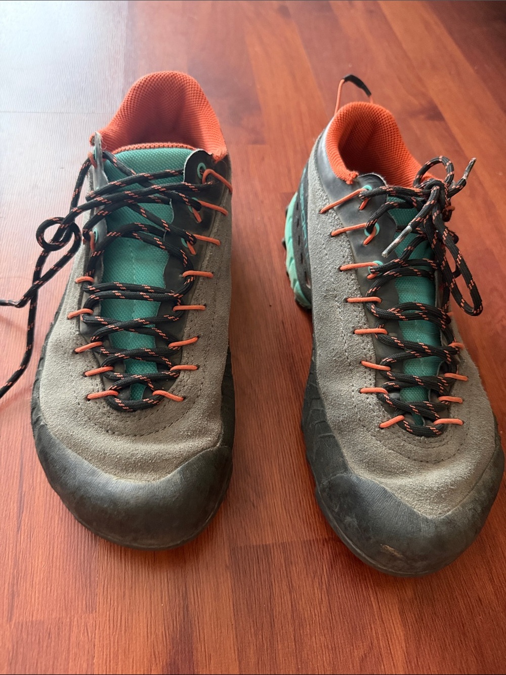 La Sportiva Women's Approach Shoes in Gray, Teal & Orange